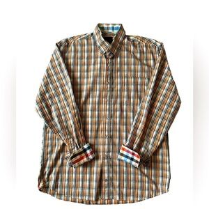 F/X Fusion men’s button up collared shirt size large